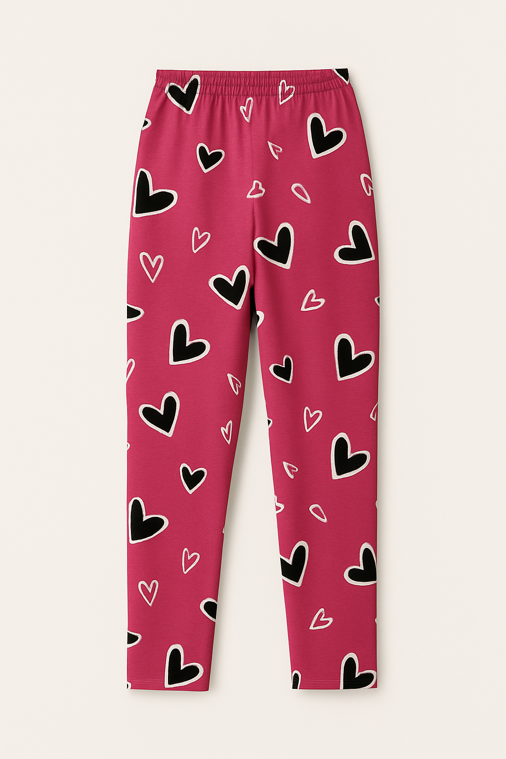 Heart Print Women's Pajama Set
