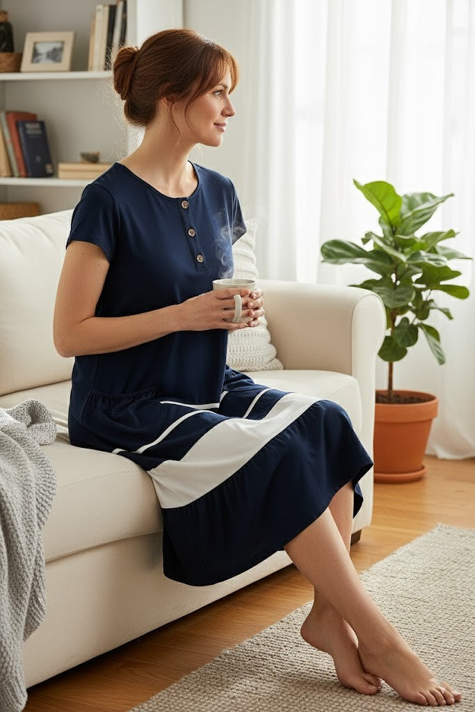 Women’s casual dress with pockets