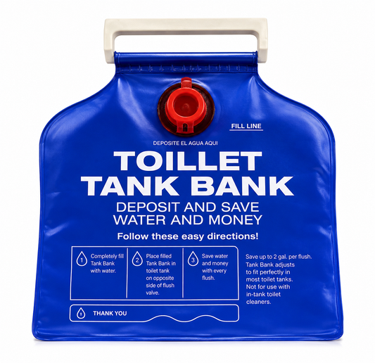 Toilet Tank Bank – Water Saving Device