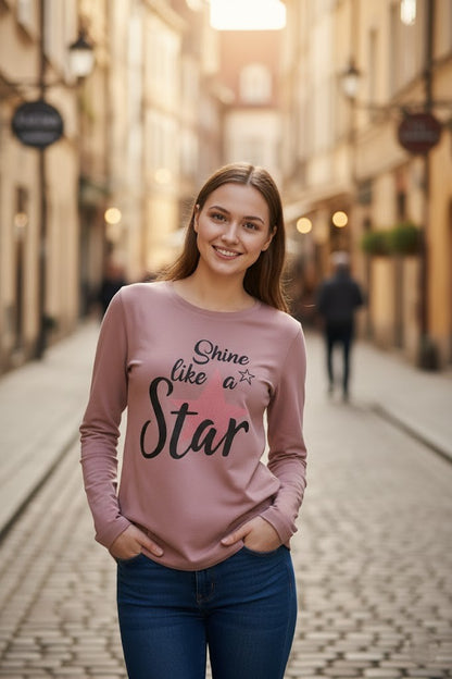 Women’s Mauve Long Sleeve T-Shirt