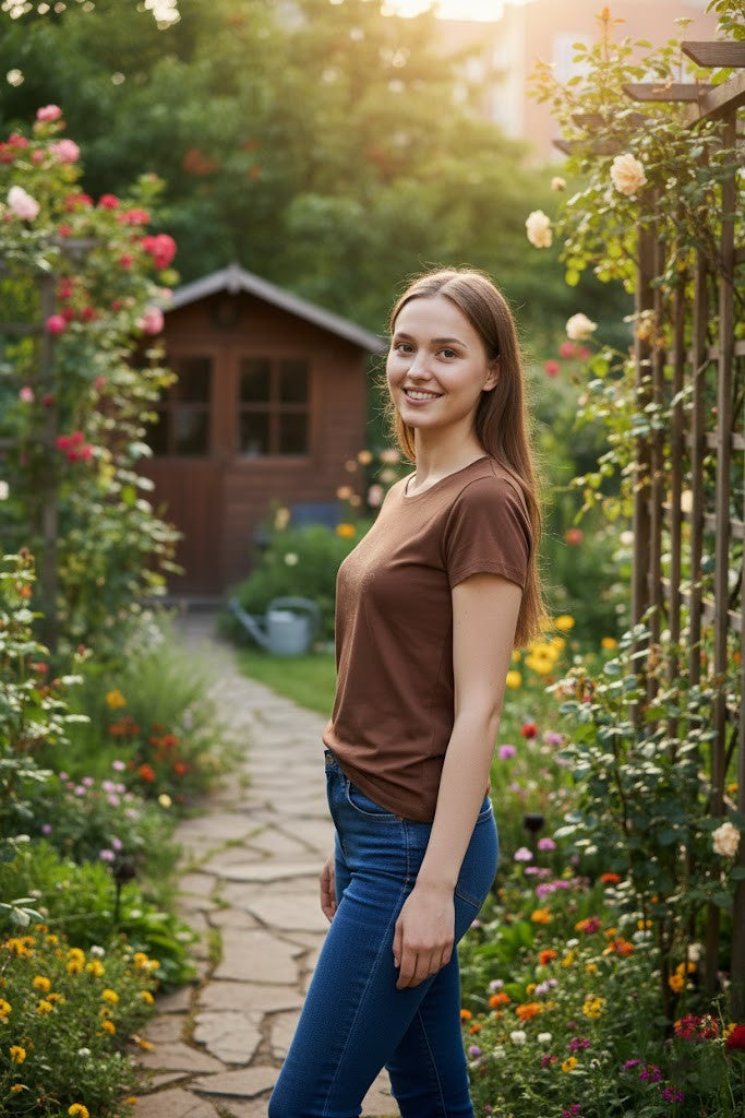 Women’s Brown Short Sleeve T-Shirt
