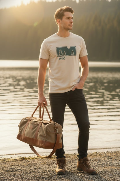 Beige “Wild” Graphic T-Shirt