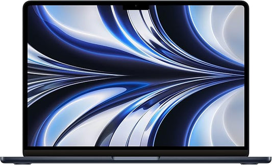 Renewed Apple 2022 MacBook Air laptop with M2 chip: 13.6-inch Liquid Retina display, 8GB RAM, 256GB SSD storage, 1080p FaceTime HD camera. Works with iPhone and iPad; Midnight; English