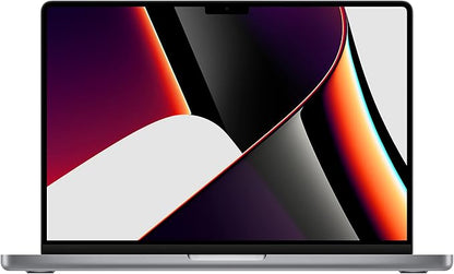 Renewed Apple 2021 MacBook Pro (14-inch, Apple M1 Pro chip with 8‑core CPU and 14‑core GPU, 16GB RAM, 512GB SSD) - Space Grey; English