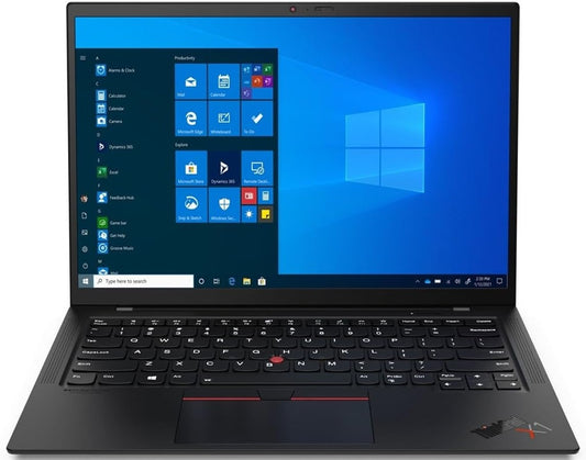 Renewed Lenovo ThinkPad X1 Carbon Gen 9 | 14" FHD+ | Intel Core i7-1180G7 | 16GB RAM | 512GB SSD | Windows 11 Pro | Black