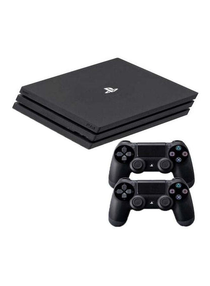 Renewed PlayStation 4 Pro 1TB Console | 2 DualShock Controllers | Black