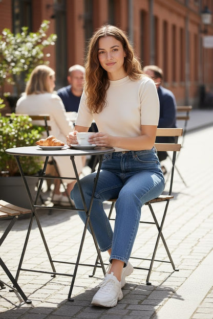High-Waist Women Balloon Jeans
